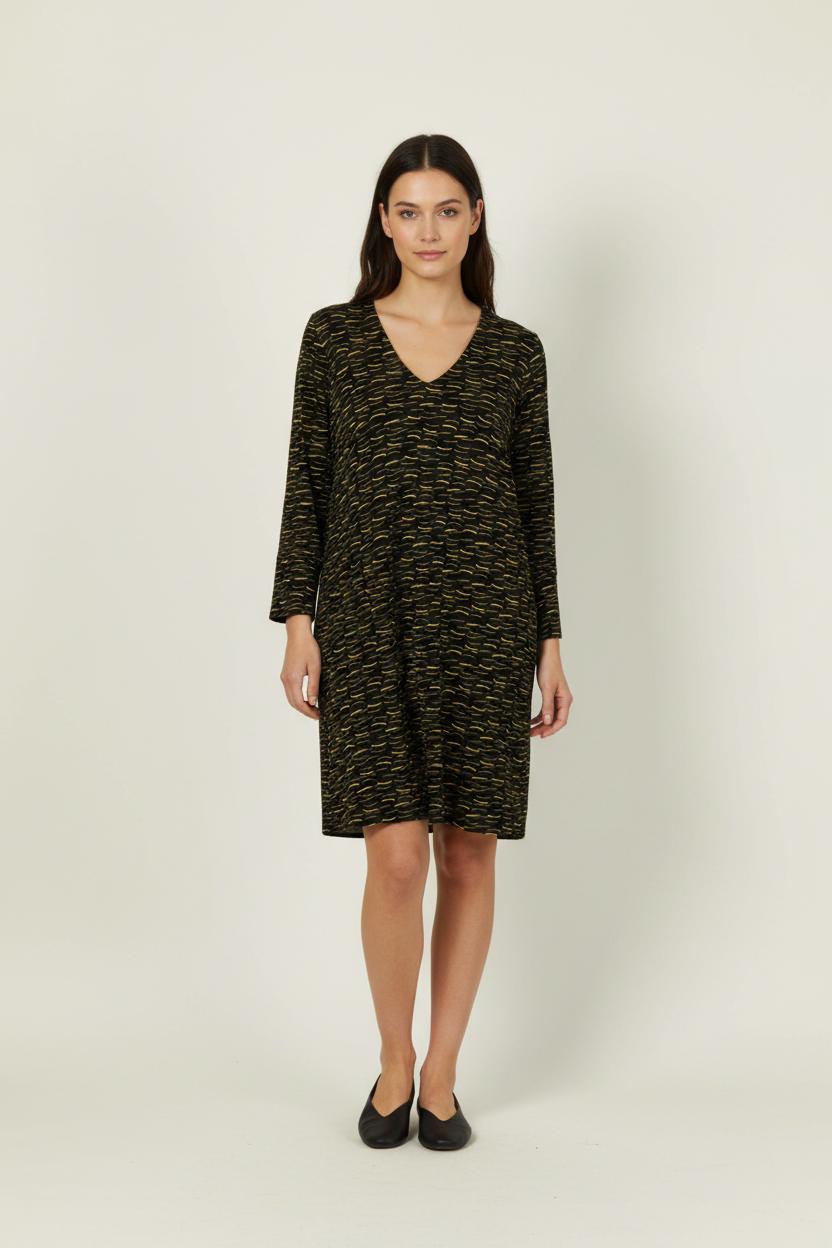 Robe Noire et Jaune - Taille L/40 de la marque La Fée Maraboutée | PARAD92172 - Vendu par Paradigme - Image 1