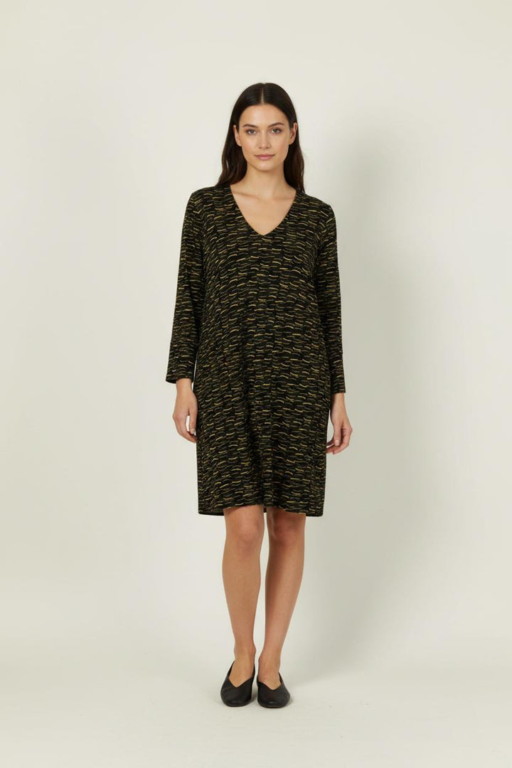 Robe Noire et Jaune - Taille L/40 de la marque La Fée Maraboutée | PARAD92172 - Vendu par Paradigme - Image 1