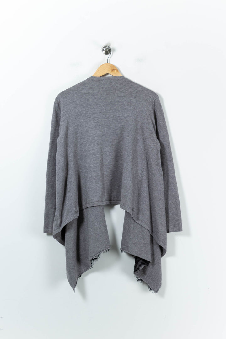 Cardigan Gris - Taille L/40 de la marque La Fée Maraboutée | PARAD92175 - Vendu par Paradigme - Image 4