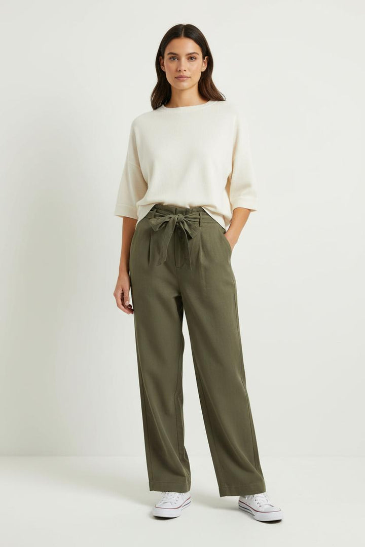 Pantalon Taille Haute Vert - Taille XL/42 de la marque La Fée Maraboutée | PARAD92176 - Vendu par Paradigme - Image 1