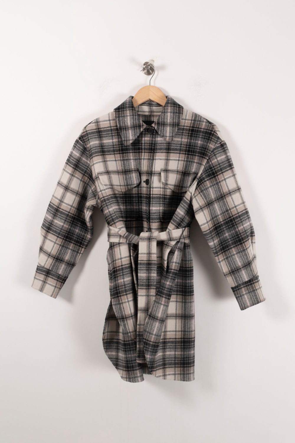 Surchemise Grise et Noire - Taille M/38 de la marque Maje | PARAD92182 - Vendu par Paradigme - Image 2