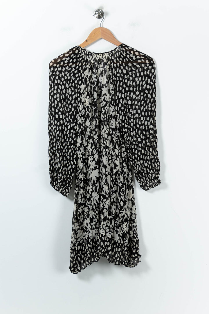 Robe Midi Noire et Blanche - Taille XS/34 de la marque ba&sh | PARAD92183 - Vendu par Paradigme - Image 4