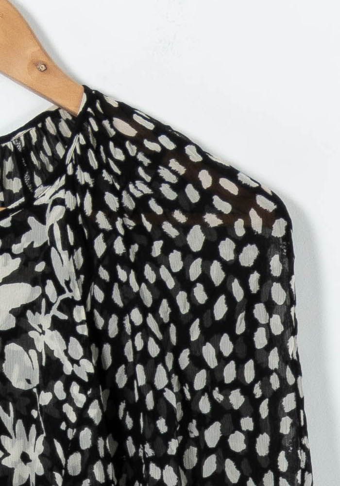 Robe Midi Noire et Blanche - Taille XS/34 de la marque ba&sh | PARAD92183 - Vendu par Paradigme - Image 3