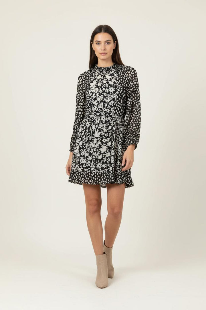 Robe Midi Noire et Blanche - Taille XS/34 de la marque ba&sh | PARAD92183 - Vendu par Paradigme - Image 1