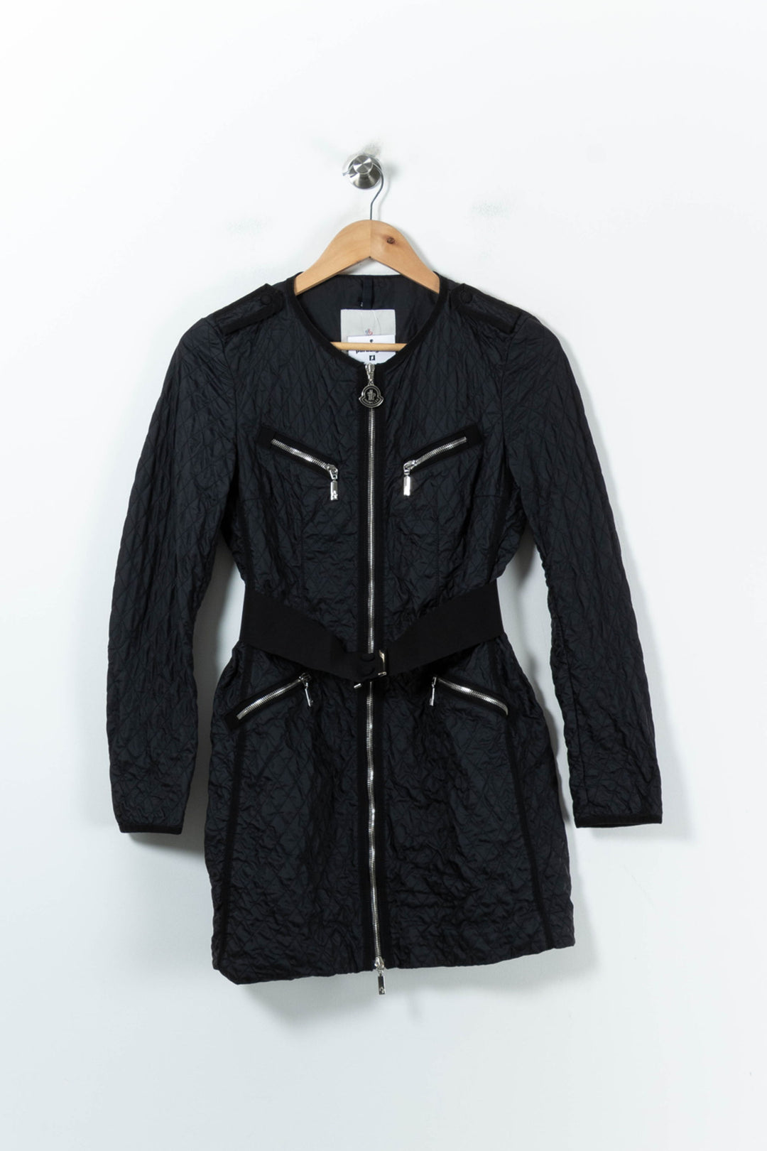 Manteau Matelassé Noir - Taille S/36 de la marque Moncler | PARAD92184 - Vendu par Paradigme - Image 2