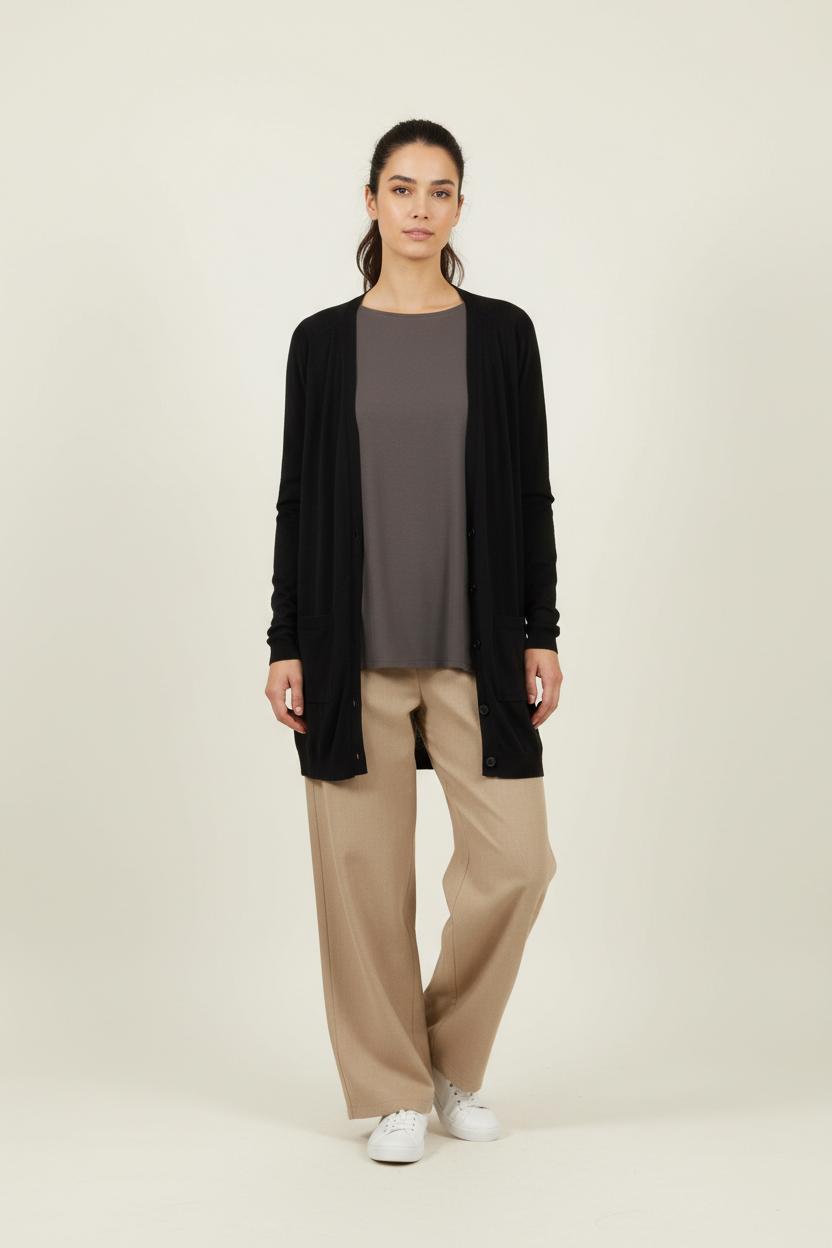 Cardigan Noir - Taille L/40 de la marque ba&sh | PARAD92192 - Vendu par Paradigme - Image 1