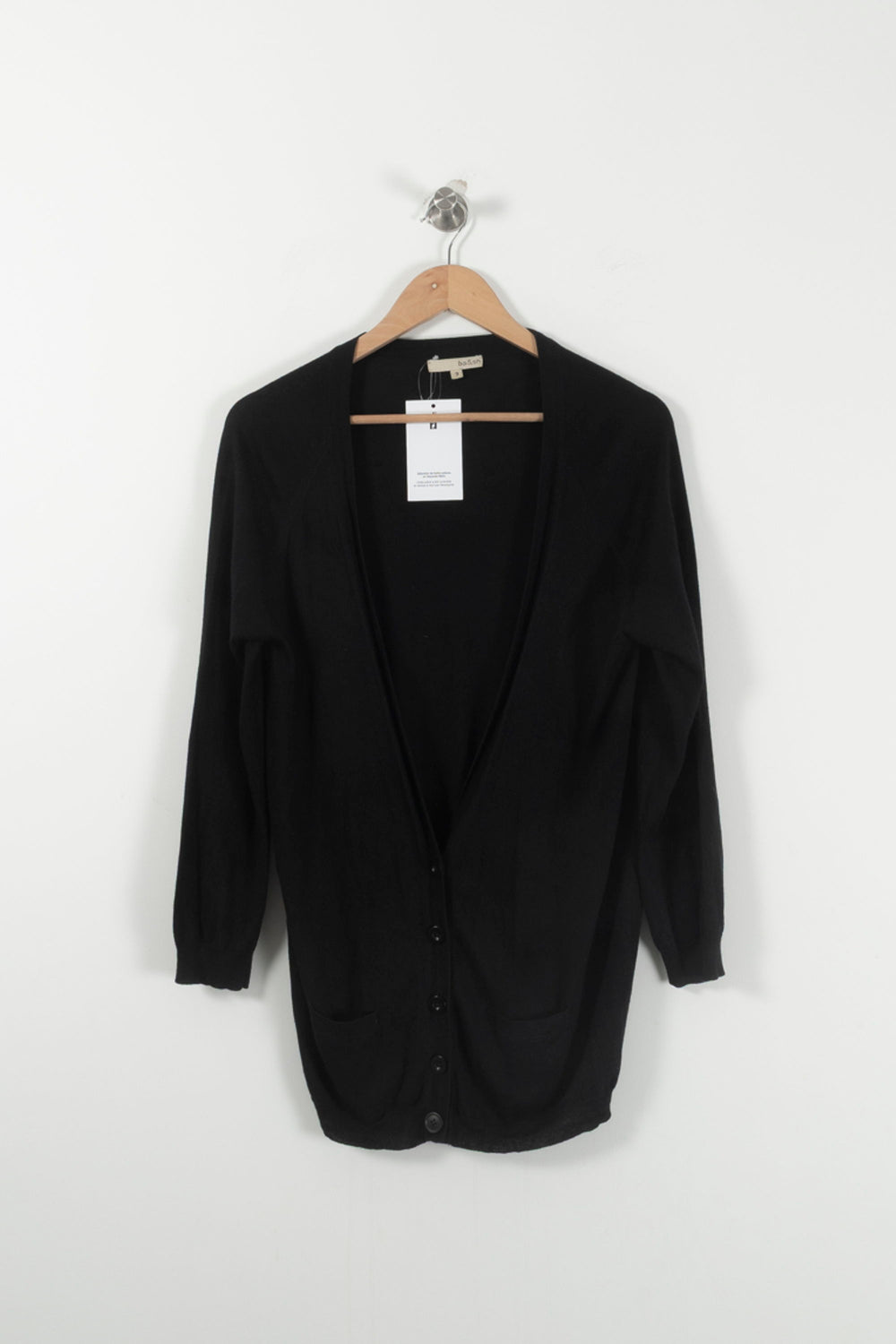 Cardigan Noir - Taille L/40 de la marque ba&sh | PARAD92192 - Vendu par Paradigme - Image 2