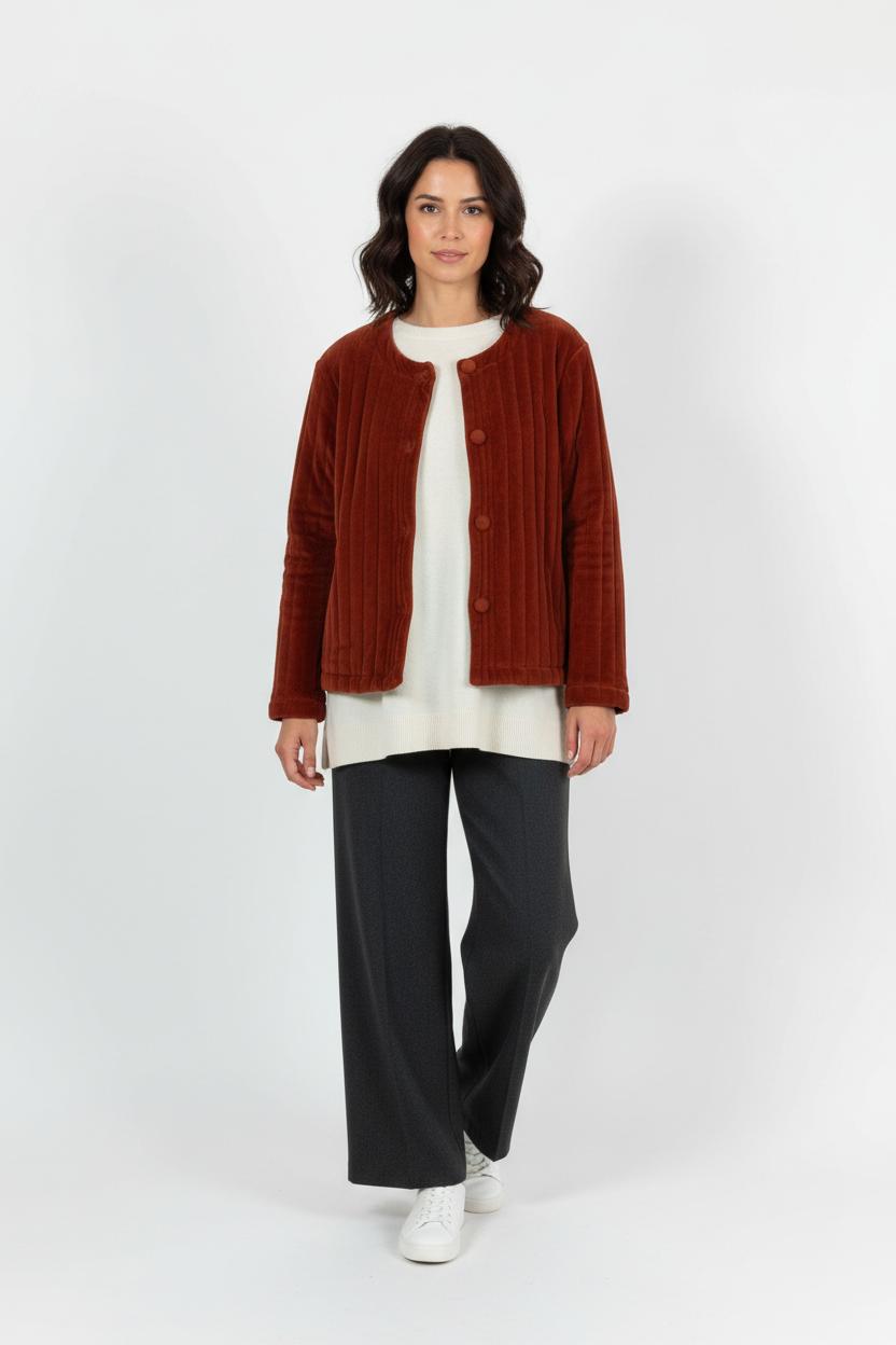 Veste Matelassée Rouge - Taille M/38 de la marque Des petits hauts | PARAD92196 - Vendu par Paradigme - Image 1