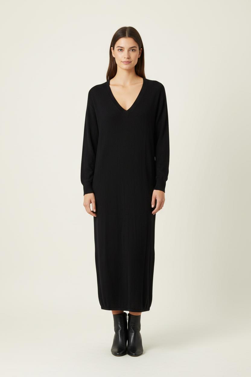 Robe Longue Noire - Taille L/40 de la marque Vanessa Bruno | PARAD92202 - Vendu par Paradigme - Image 1