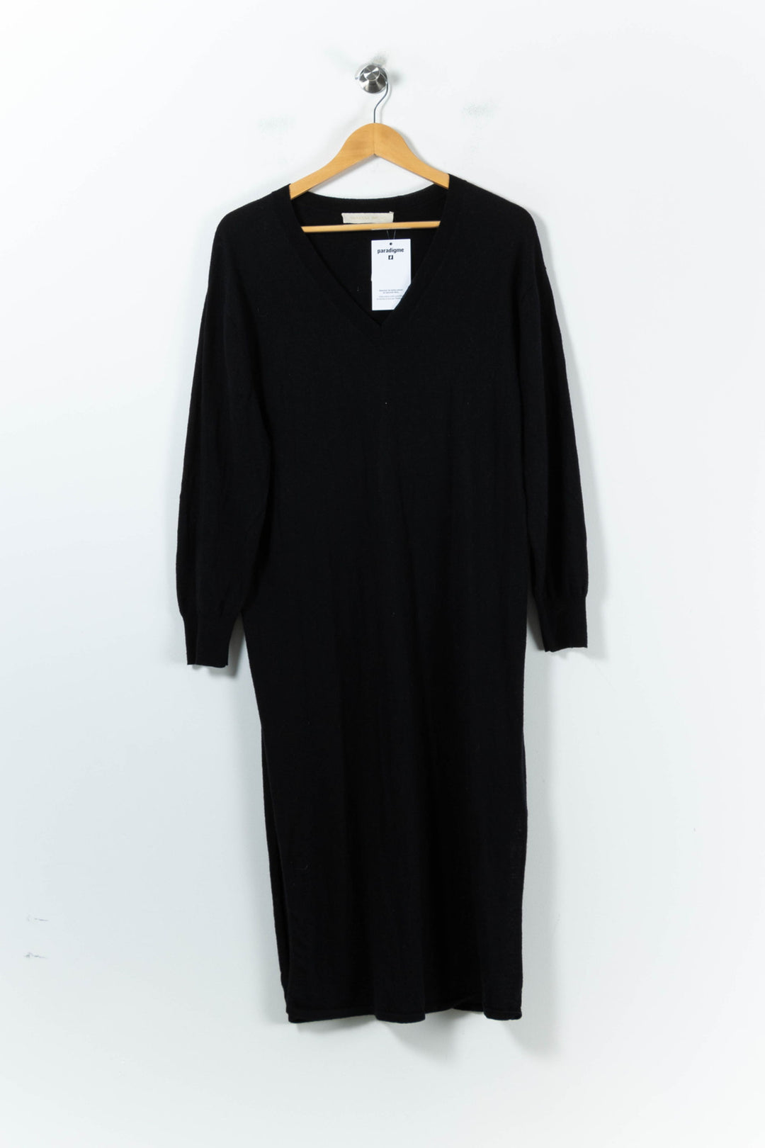 Robe Longue Noire - Taille L/40 de la marque Vanessa Bruno | PARAD92202 - Vendu par Paradigme - Image 2