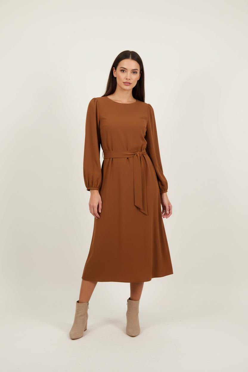 Robe Longue Marron - Taille XL/42 de la marque Tara Jarmon | PARAD92210 - Vendu par Paradigme - Image 1
