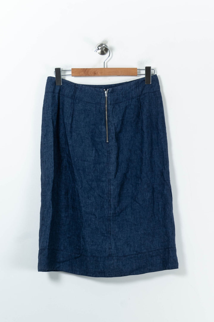 Jupe Midi Bleue - Taille L/40 de la marque Gerard Darel | PARAD92211 - Vendu par Paradigme - Image 4