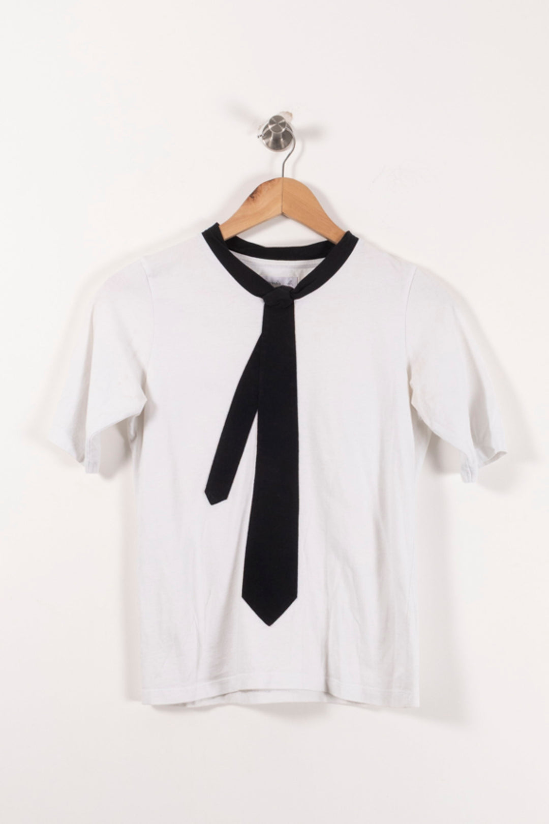 Tee-shirt Blanc et Noir - Taille S/36 de la marque Agnès b. | PARAD92216 - Vendu par Paradigme - Image 2