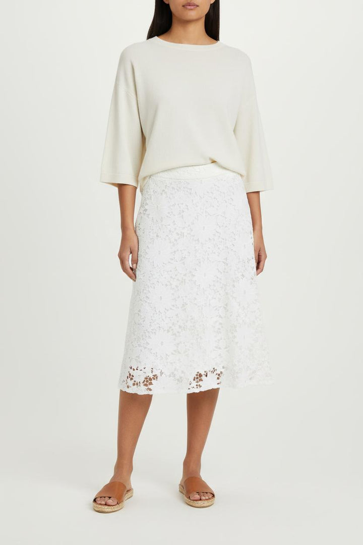 Jupe Midi Blanche - Taille XXL/44 de la marque Modetrotter | PARAD92219 - Vendu par Paradigme - Image 1