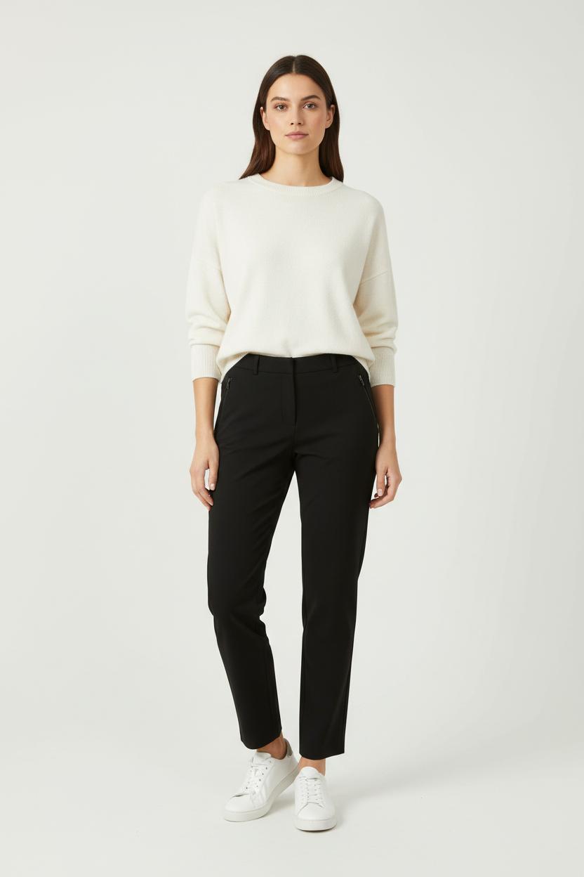 Pantalon Noir - Taille L/40 de la marque Caroll | PARAD92223 - Vendu par Paradigme - Image 1