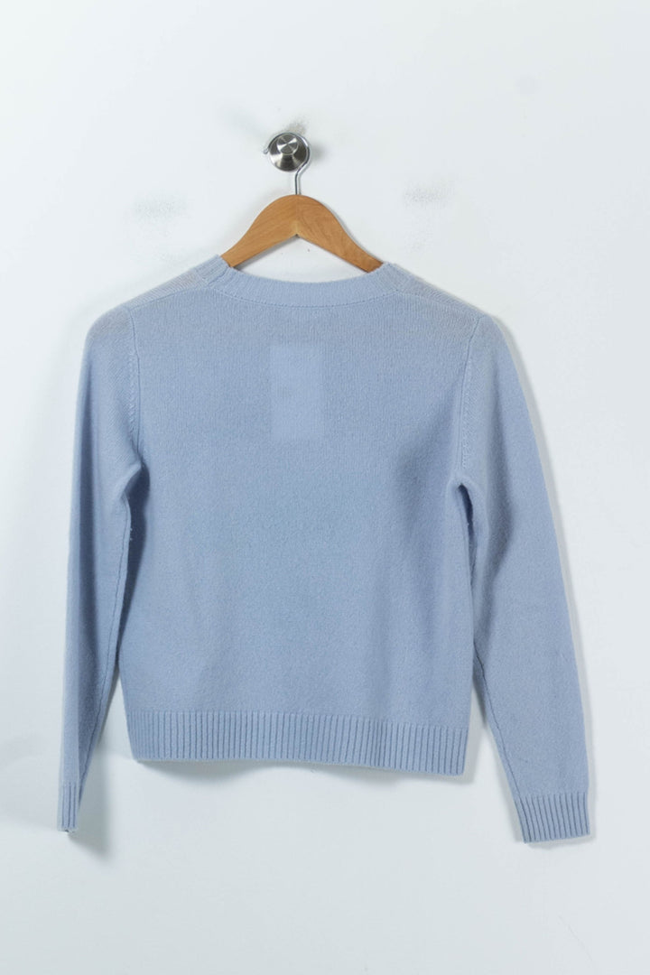 Pull Bleu - Taille S/36 de la marque Weekend Max Mara | PARAD92232 - Vendu par Paradigme - Image 4