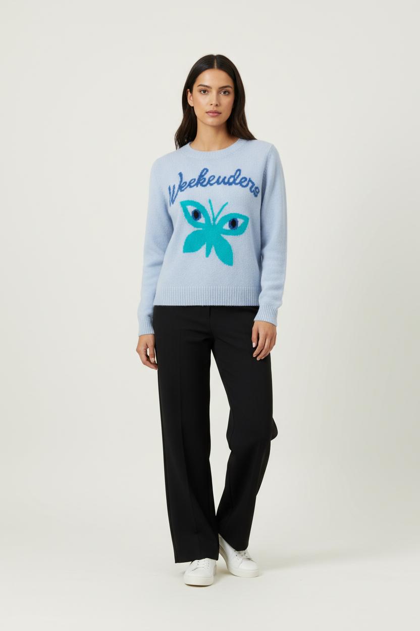 Pull Bleu - Taille S/36 de la marque Weekend Max Mara | PARAD92232 - Vendu par Paradigme - Image 1