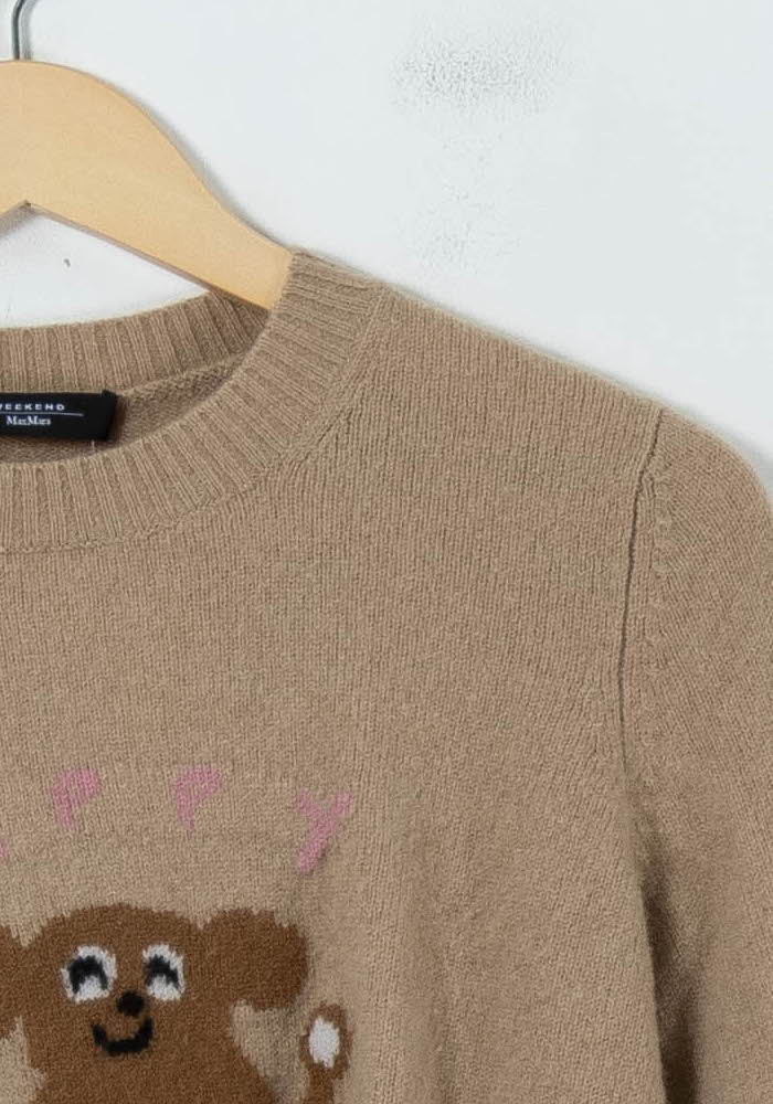Pull Beige - Taille S/36 de la marque Weekend Max Mara | PARAD92233 - Vendu par Paradigme - Image 3