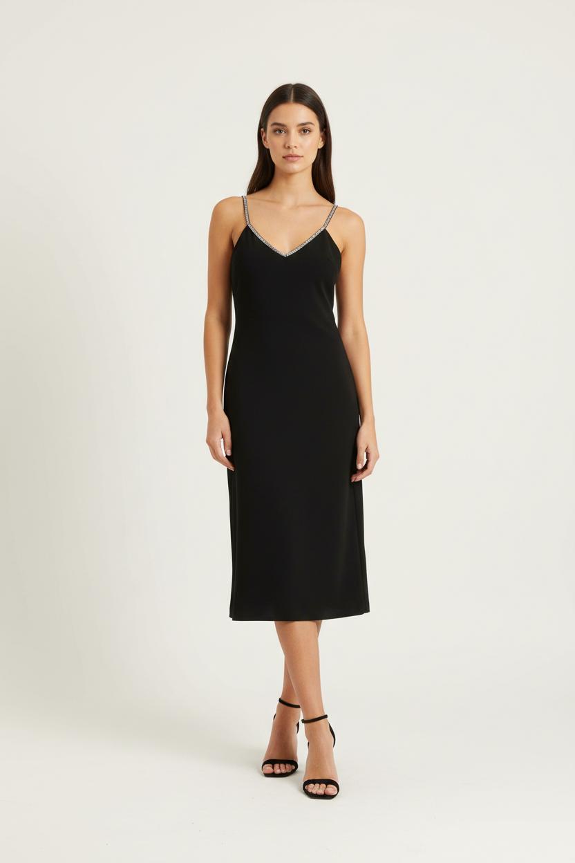 Robe Midi Noire - Taille XS/34 de la marque ba&sh | PARAD92241 - Vendu par Paradigme - Image 1