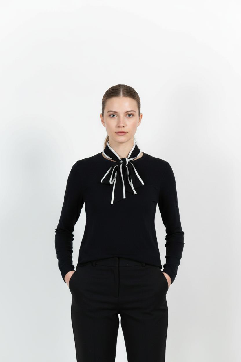 Blouse Bleu et Blanc - Taille S/36 de la marque Claudie Pierlot | PARAD92243 - Vendu par Paradigme - Image 1