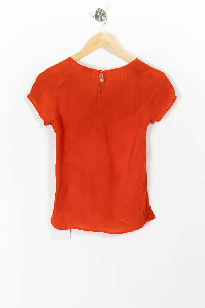 Blouse Orange - Taille XS/34 de la marque IKKS | PARAD92248 - Vendu par Paradigme - Image 4