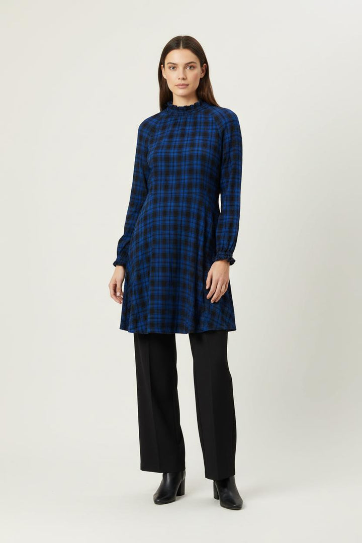 Robe Midi Bleue et Noire - Taille L/40 de la marque Maje | PARAD92264 - Vendu par Paradigme - Image 1