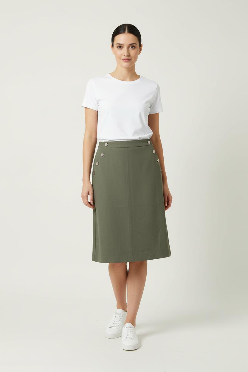 Jupe Droite Verte - Taille XL/42