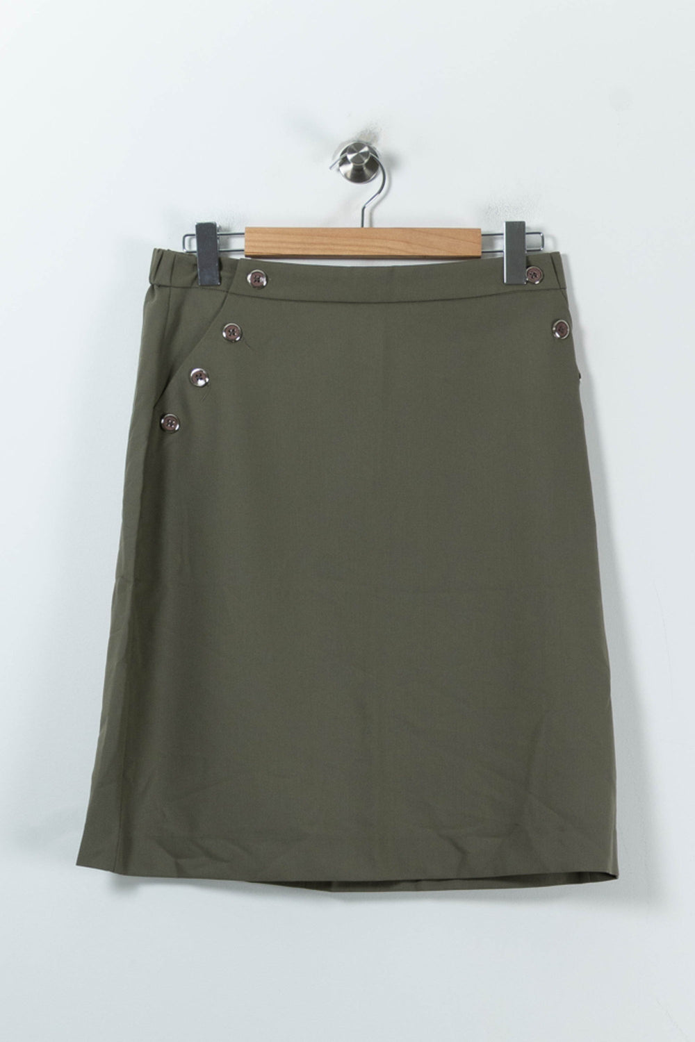 Jupe Droite Verte - Taille XL/42 de la marque Admise Paris | PARAD92268 - Vendu par Paradigme - Image 2