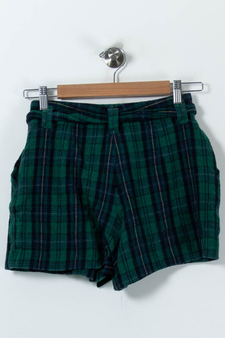 Short à Carreaux Bleu et Vert - Taille S/36 de la marque Sézane | PARAD92271 - Vendu par Paradigme - Image 4