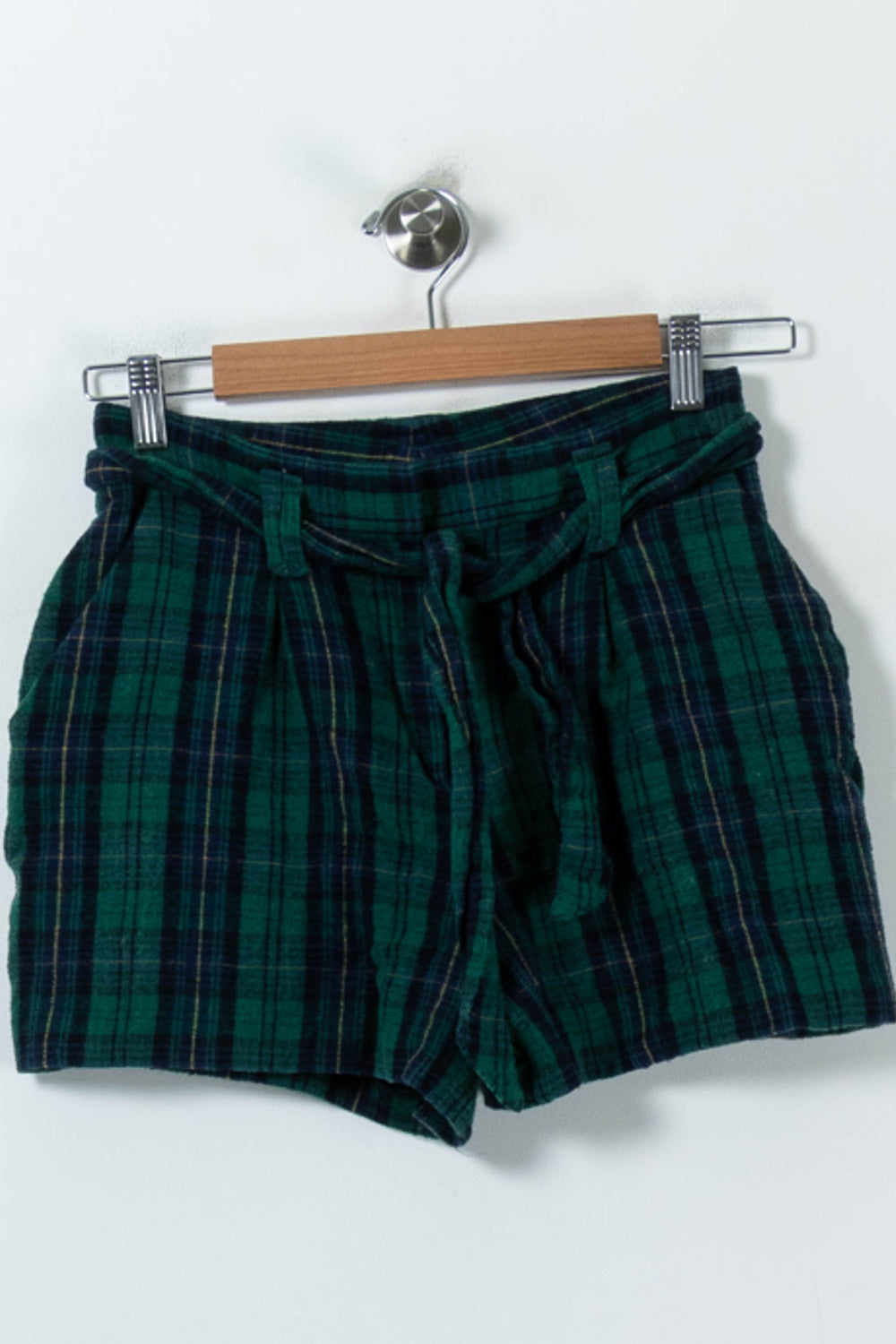 Short à Carreaux Bleu et Vert - Taille S/36 de la marque Sézane | PARAD92271 - Vendu par Paradigme - Image 2
