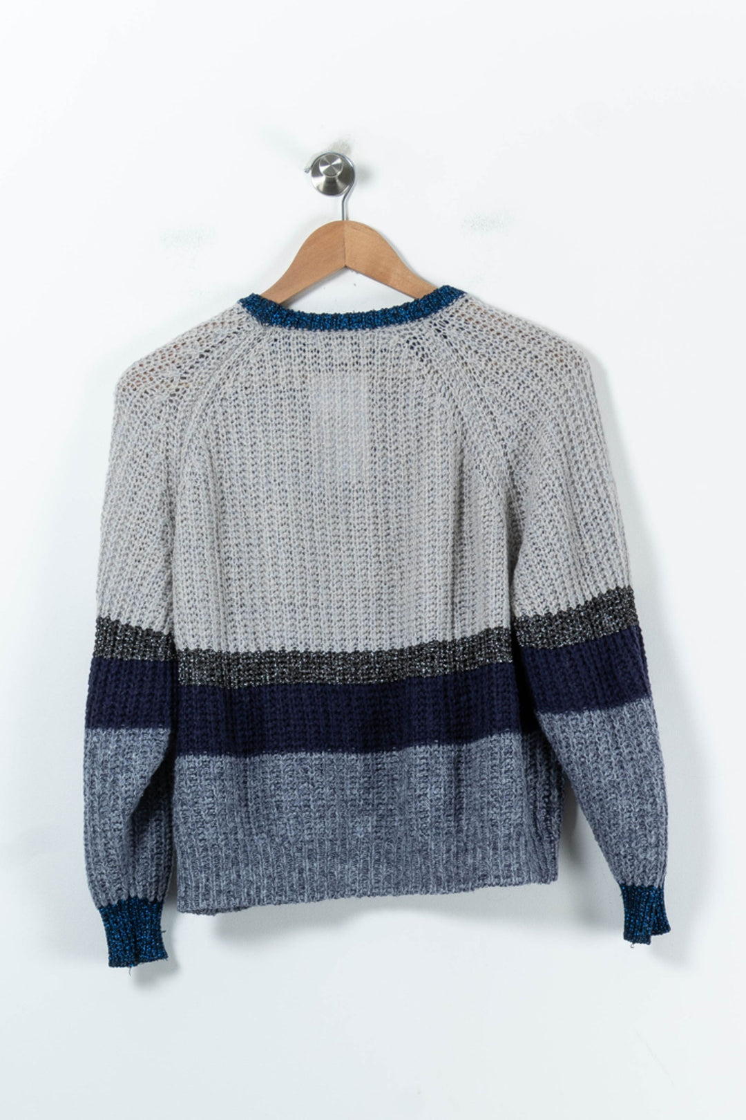 Pull Gris et Bleu - Taille M/38 de la marque Suncoo | PARAD92272 - Vendu par Paradigme - Image 4