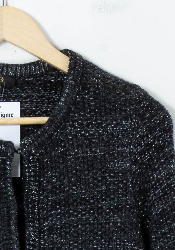 Cardigan Gris - Taille M/38 de la marque Maison 123 | PARAD92274 - Vendu par Paradigme - Image 3