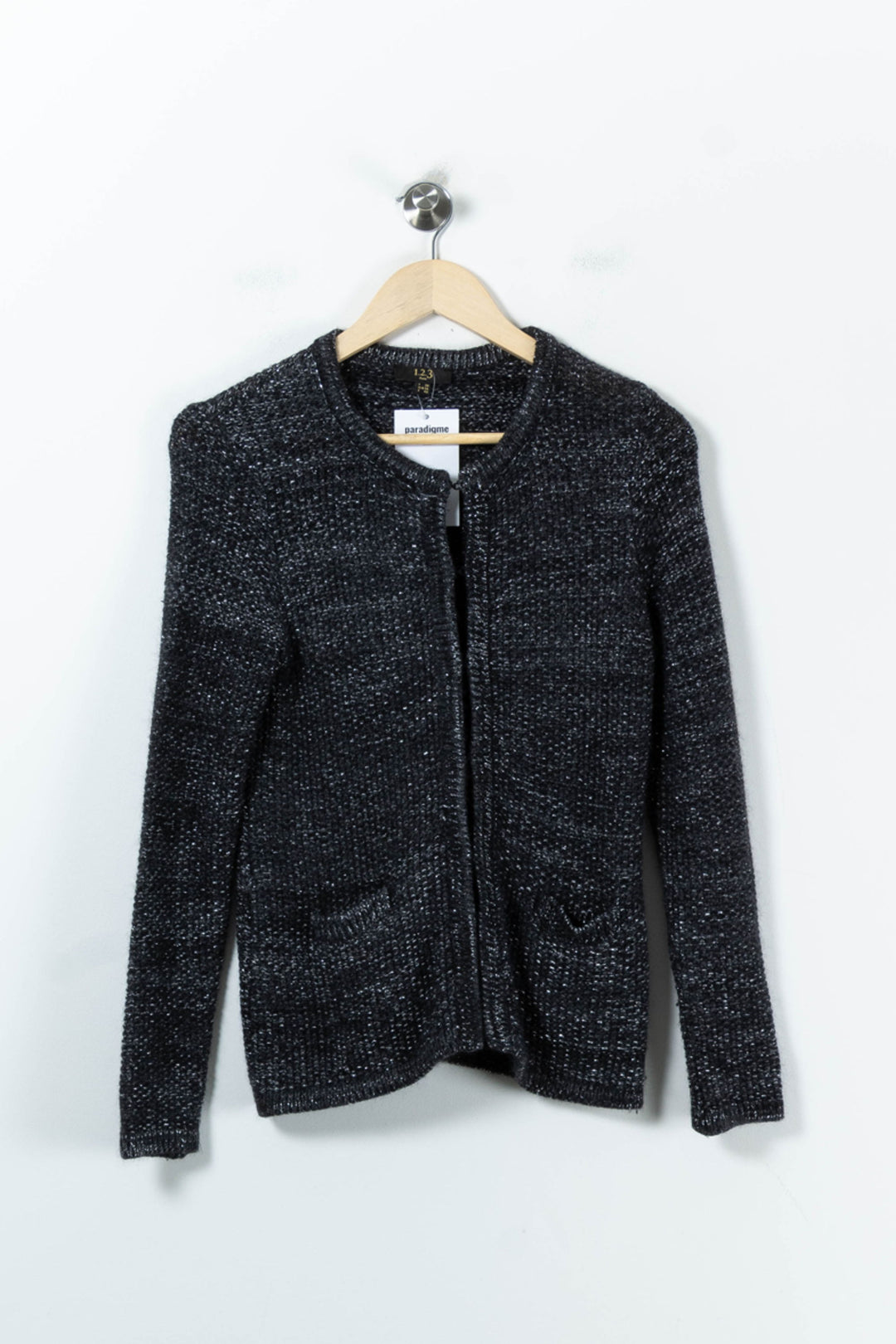 Cardigan Gris - Taille M/38 de la marque Maison 123 | PARAD92274 - Vendu par Paradigme - Image 2
