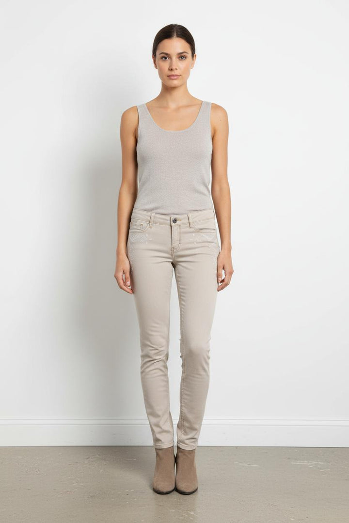 Jean Beige - Taille XS/34 de la marque Maje | PARAD92287 - Vendu par Paradigme - Image 1