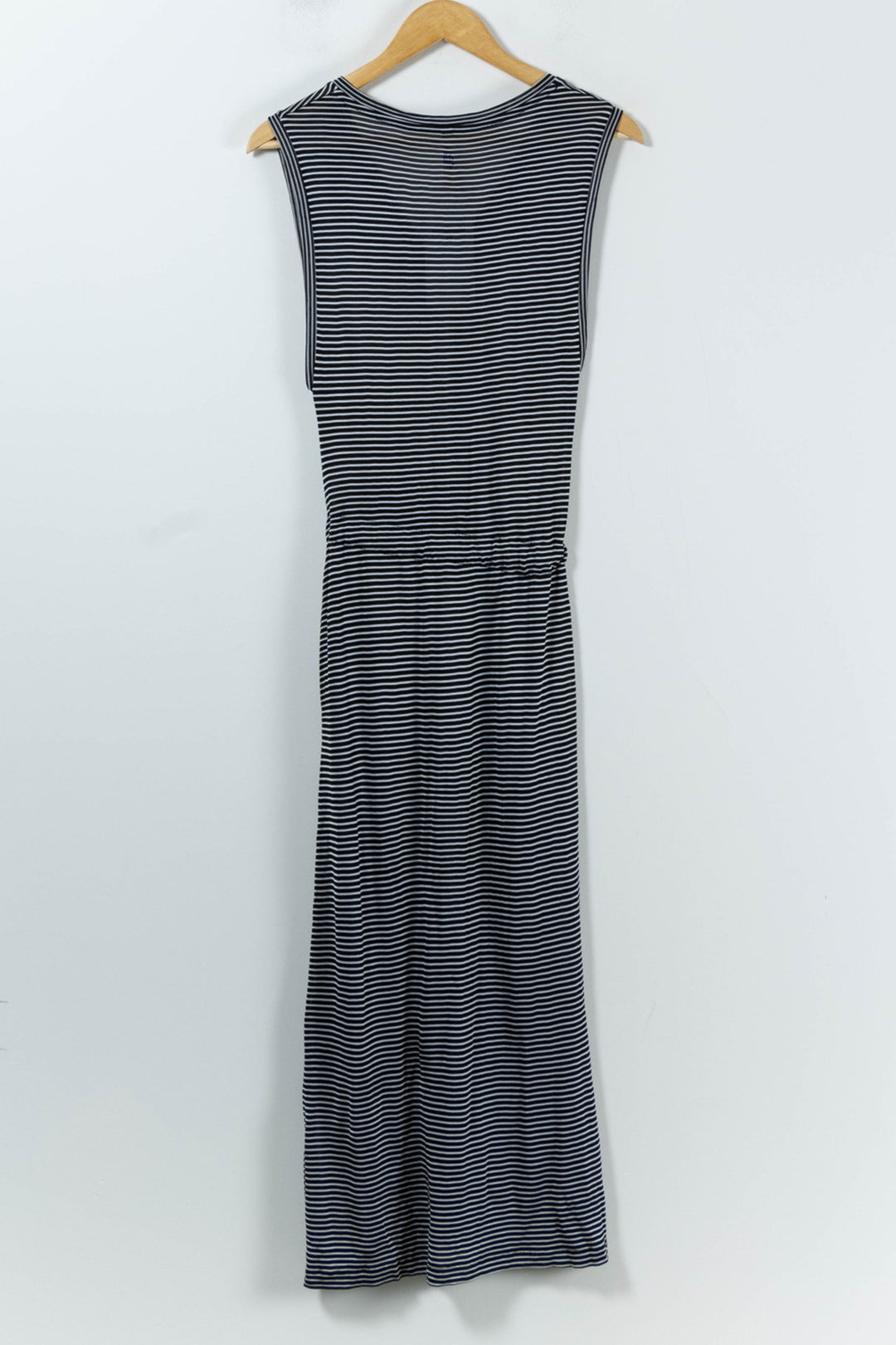 Robe Longue Grise à Rayures Blanches - Taille S/36 de la marque Bellerose | PARAD92289 - Vendu par Paradigme - Image 4