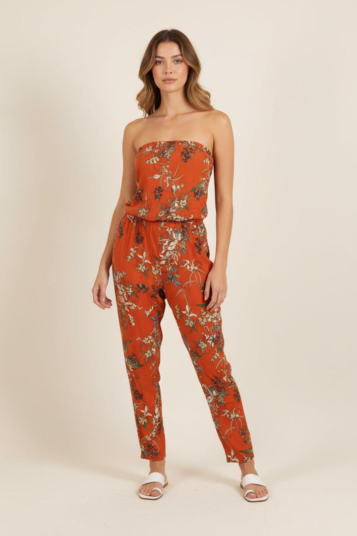 Combinaison Fleurie Orange - Taille XXL/44 de la marque IKKS | PARAD92294 - Vendu par Paradigme - Image 1