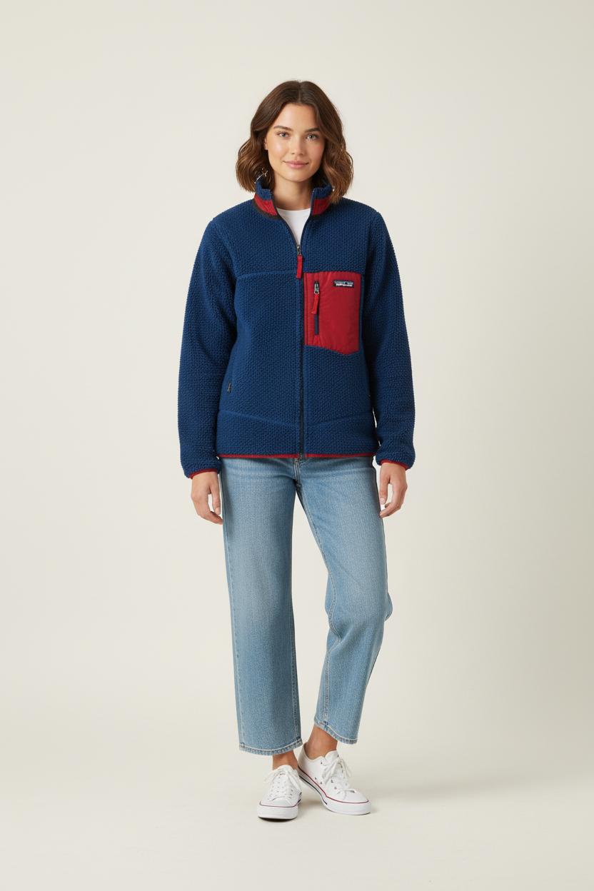 Veste Polaire Bleue et Rouge - Taille S/36 de la marque Patagonia | PARAD92301 - Vendu par Paradigme - Image 1