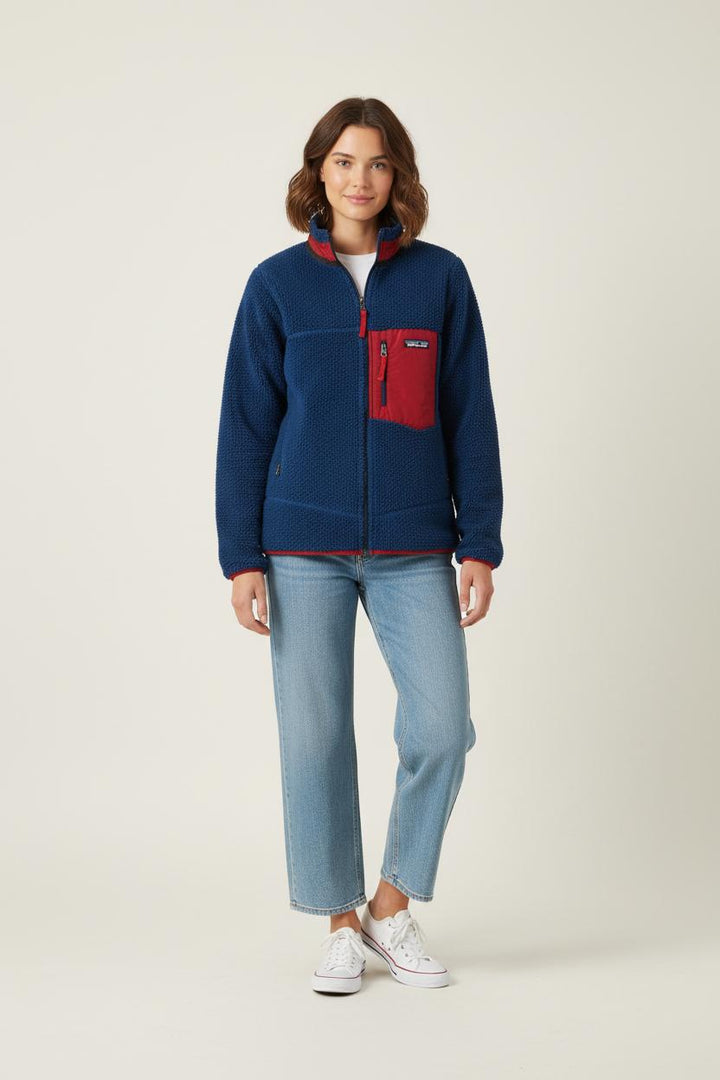 Veste Polaire Bleue et Rouge - Taille S/36 de la marque Patagonia | PARAD92301 - Vendu par Paradigme - Image 1
