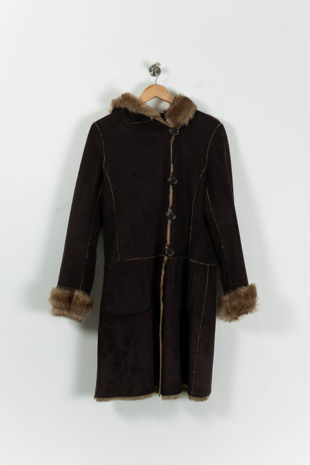 Manteau Marron - Taille M/38 de la marque Caroll | PARAD92304 - Vendu par Paradigme - Image 2
