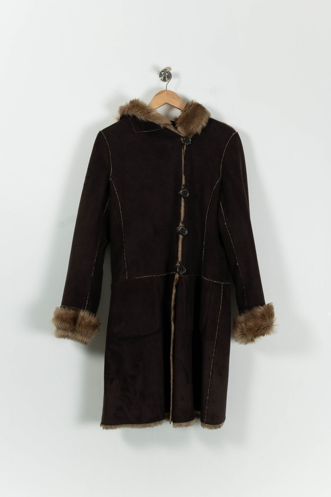 Manteau Marron - Taille M/38 de la marque Caroll | PARAD92304 - Vendu par Paradigme - Image 2