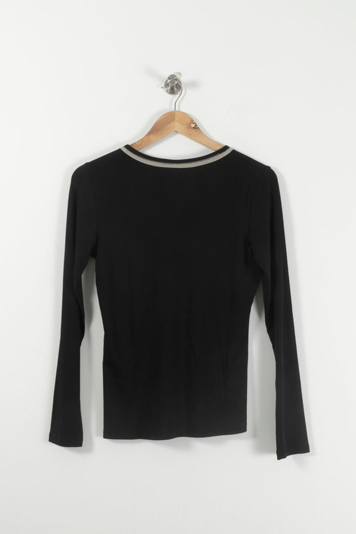 Pull Noir - Taille M/38 de la marque Maison 123 | PARAD92315 - Vendu par Paradigme - Image 4