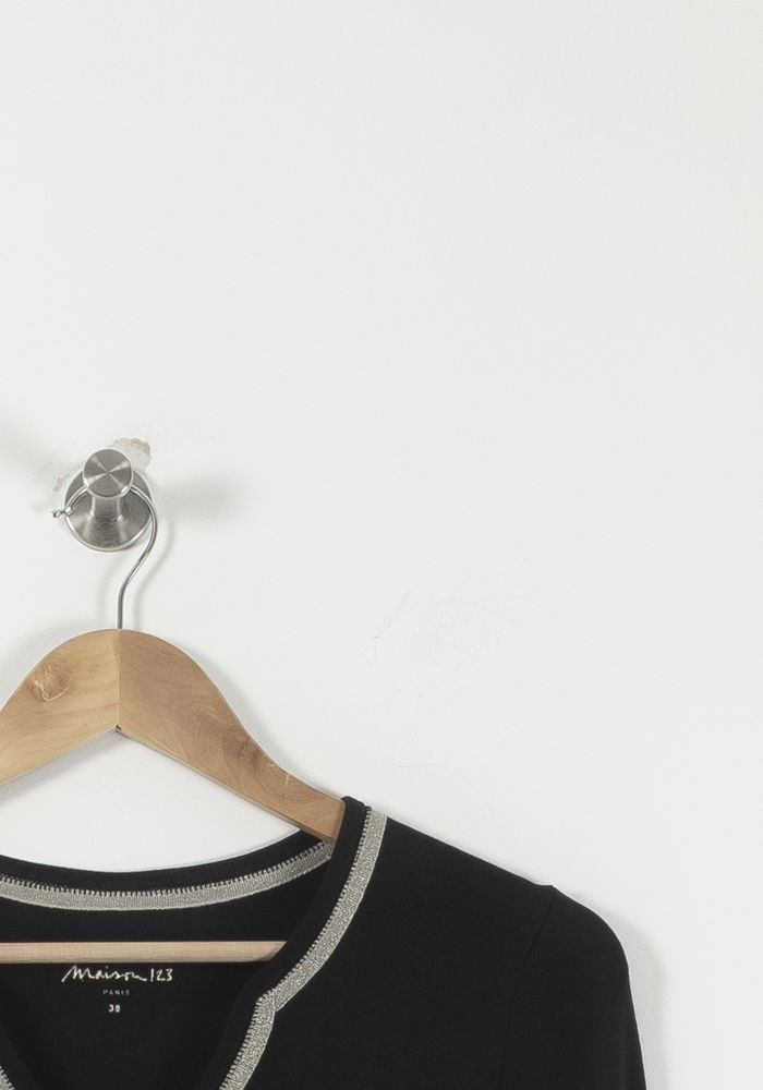 Pull Noir - Taille M/38 de la marque Maison 123 | PARAD92315 - Vendu par Paradigme - Image 3