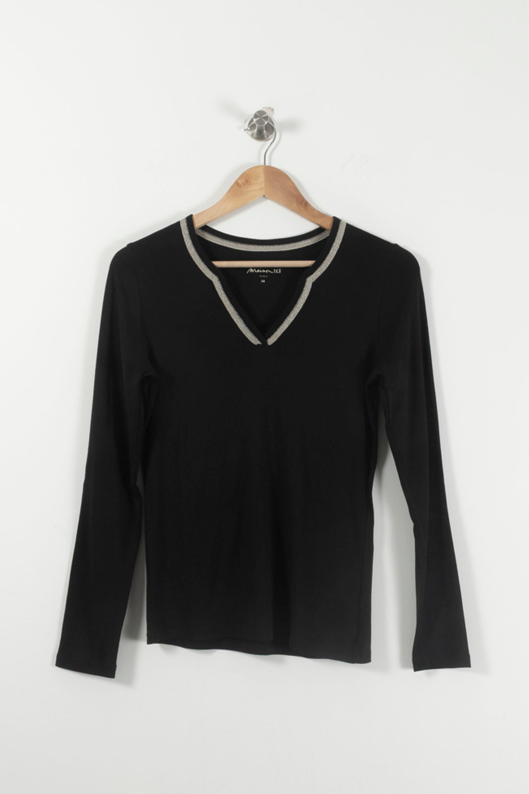 Pull Noir - Taille M/38 de la marque Maison 123 | PARAD92315 - Vendu par Paradigme - Image 2