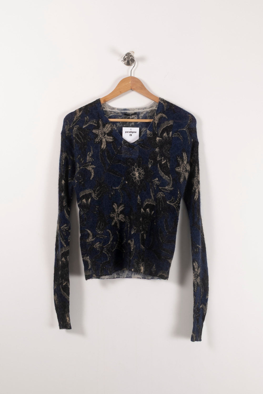 Pull Bleu et Noir - Taille S/36 de la marque IKKS | PARAD92318 - Vendu par Paradigme - Image 2