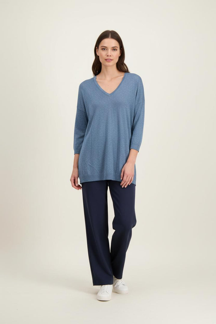 Pull Bleu - Taille S/36 de la marque Maison 123 | PARAD92320 - Vendu par Paradigme - Image 1