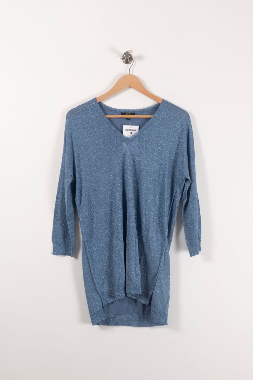 Pull Bleu - Taille S/36 de la marque Maison 123 | PARAD92320 - Vendu par Paradigme - Image 2