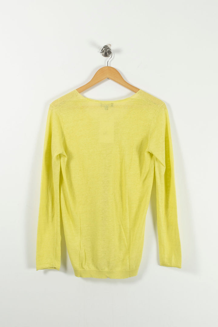 Pull Jaune - Taille M/38 de la marque Maison 123 | PARAD92321 - Vendu par Paradigme - Image 4