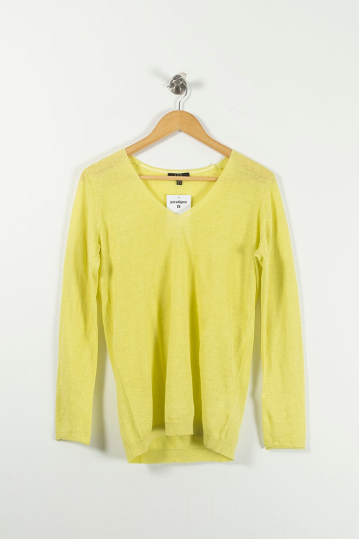 Pull Jaune - Taille M/38 de la marque Maison 123 | PARAD92321 - Vendu par Paradigme - Image 2