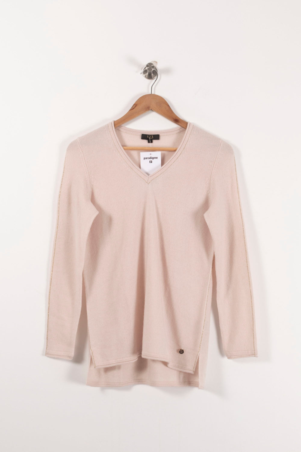 Pull Rose - Taille S/36 de la marque Maison 123 | PARAD92322 - Vendu par Paradigme - Image 2