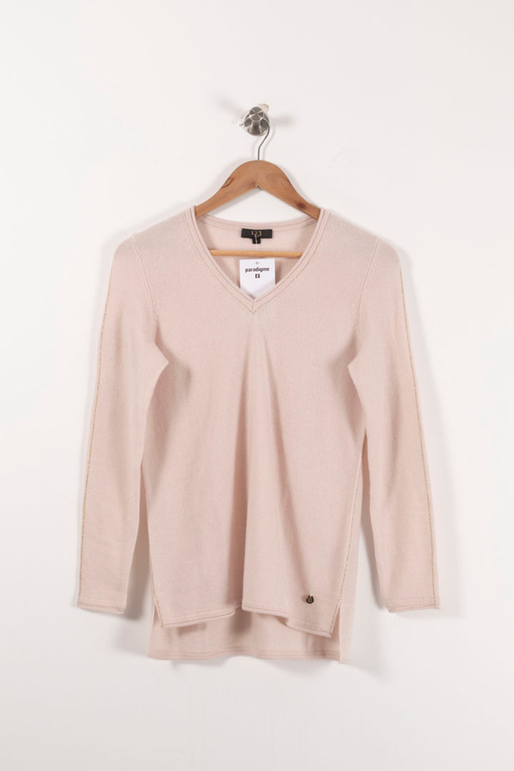 Pull Rose - Taille S/36 de la marque Maison 123 | PARAD92322 - Vendu par Paradigme - Image 2